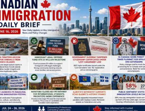 Canada Immigration Daily Update – June 16, 2026 | Asylum Rules, Lost Canadians, Work Permit Wait Times & Manitoba PR Changes
